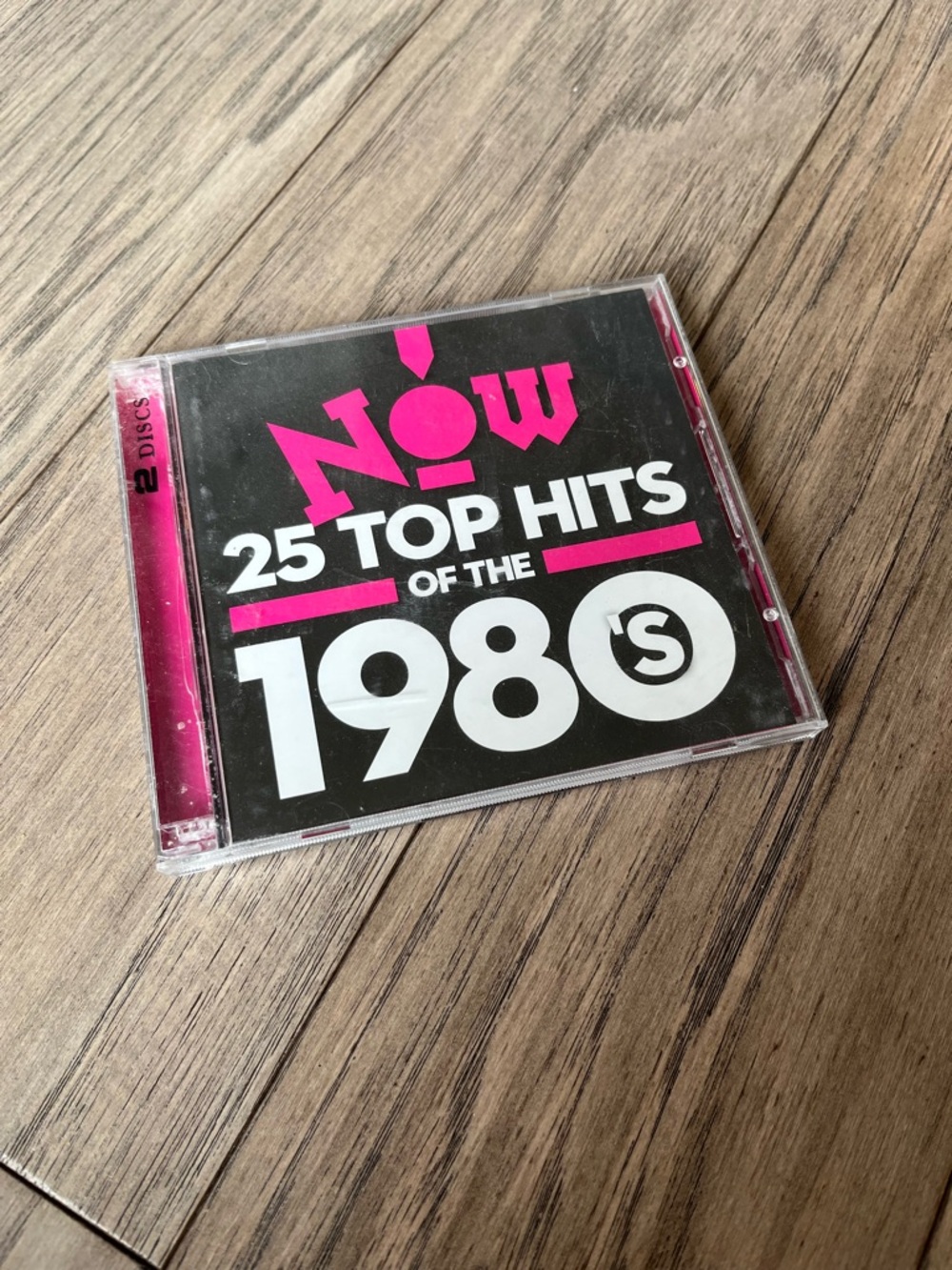 🎸5 for $20🎸NOW 25 Top Hits of the 1980s CD - Black & Hot Pink Cover